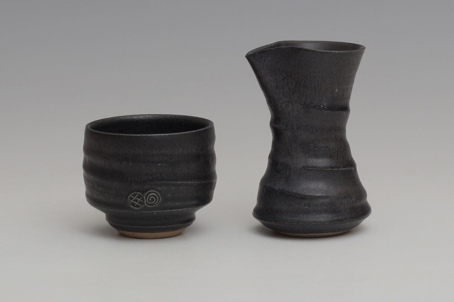Gilles Le Corre Ceramic Cup and pourer set