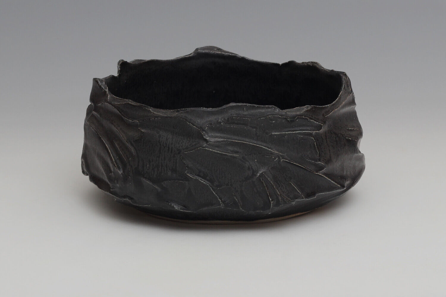 Gilles Le Corre Carved Large Ceramic Bowl 010