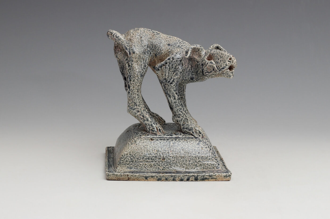 Ian Gregory Ceramic Salt Glazed Dog Sculpture 09