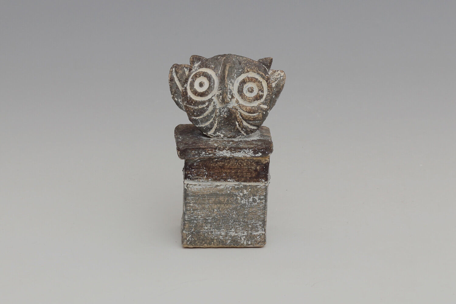 John Maltby Small Ceramic Owl Box 042