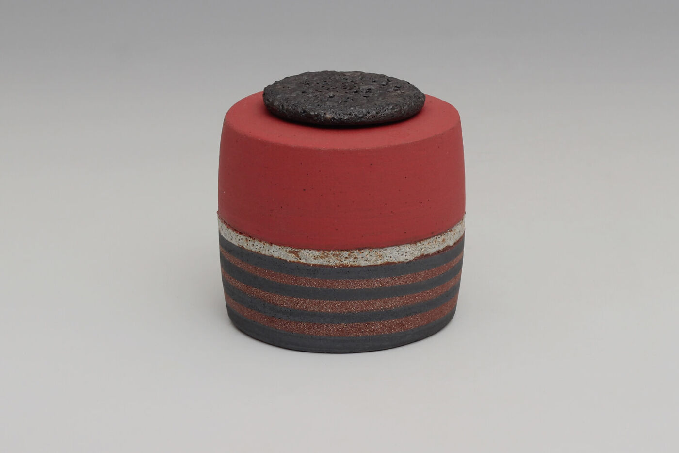 Rosalie Dodds Ceramic Small Red Jar 039