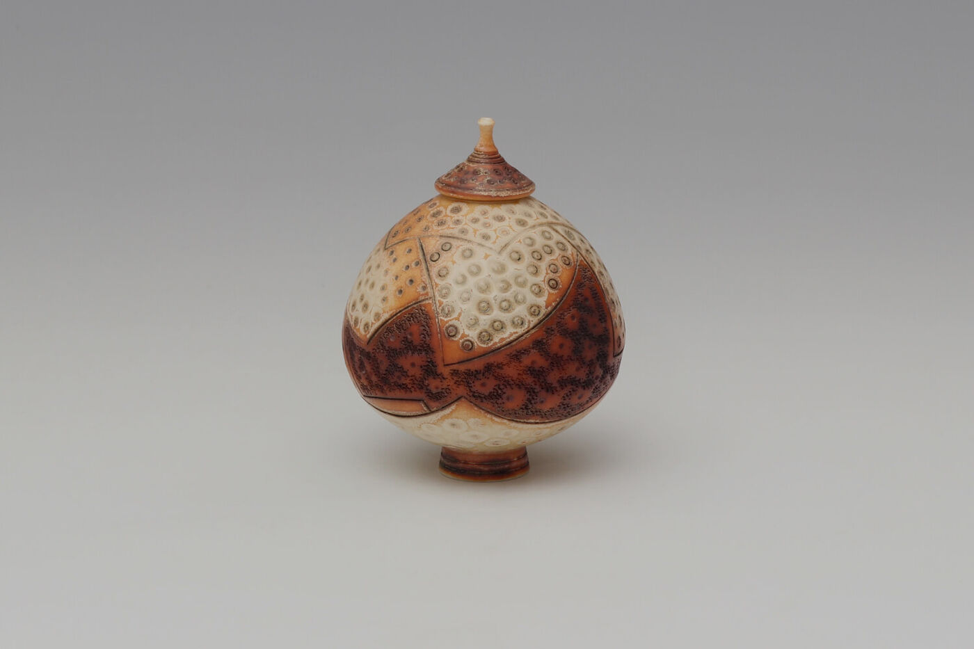 Geoffrey Swindell Ceramic Lidded Vessel 025
