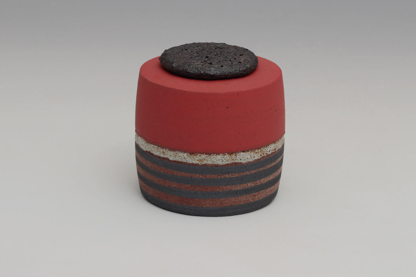 Rosalie Dodds Ceramic Small Red Jar 039