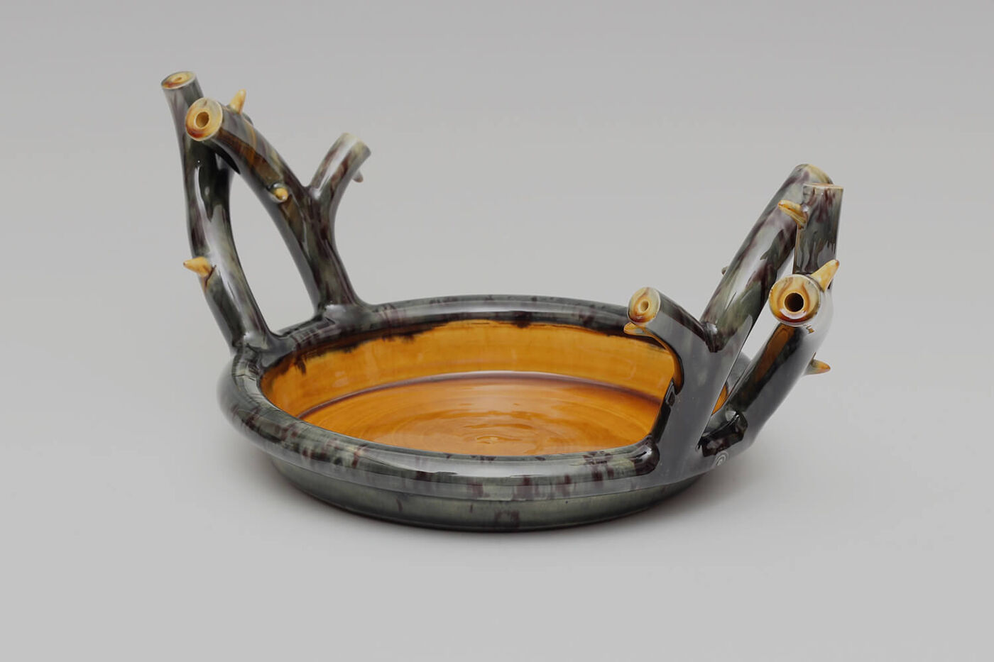 Walter Keeler Ceramic Thorn Handled Shallow Dish 05