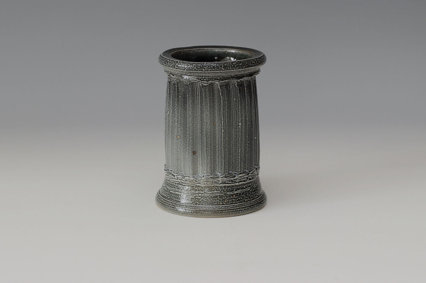 Walter Keeler Ceramic Salt Glazed Extruded Vase 02
