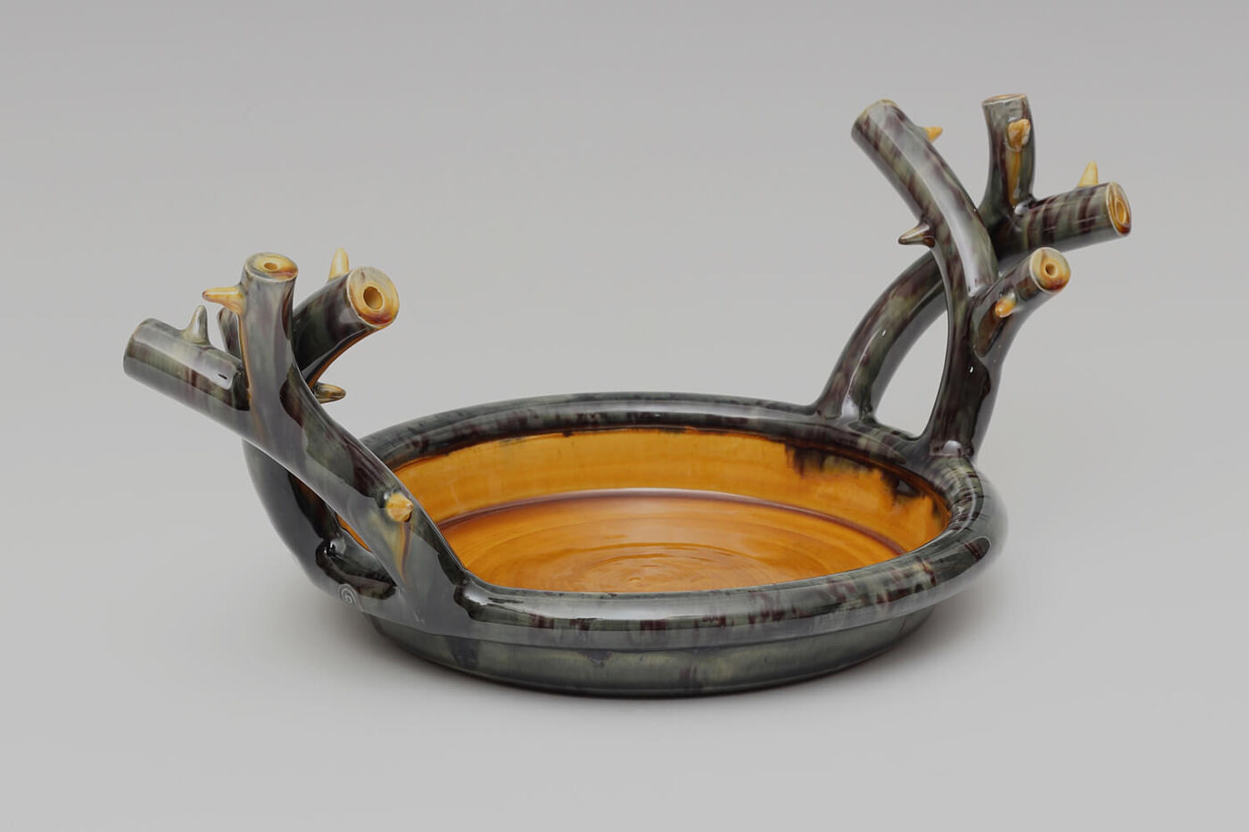 Walter Keeler Ceramic Thorn Handled Shallow Dish 05