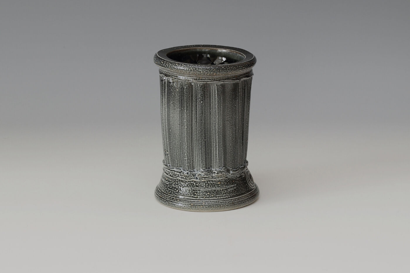 Walter Keeler Ceramic Salt Glazed Extruded Vase 02