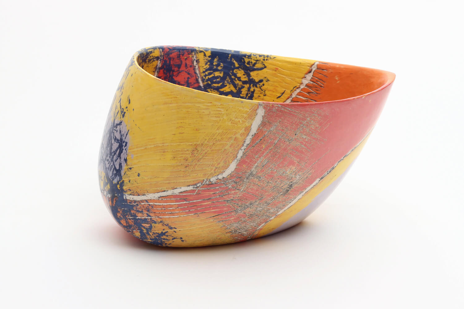 Carolyn Genders Ceramic Vessel 'Blue Net I' Carolyn Genders Ceramic Vessel 'Blue Net I'