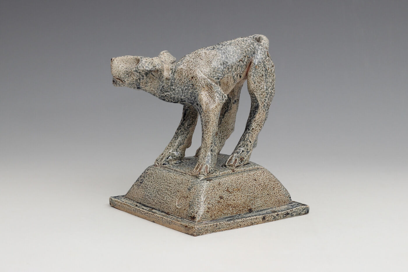 Ian Gregory Ceramic Salt Glazed Dog Sculpture 09