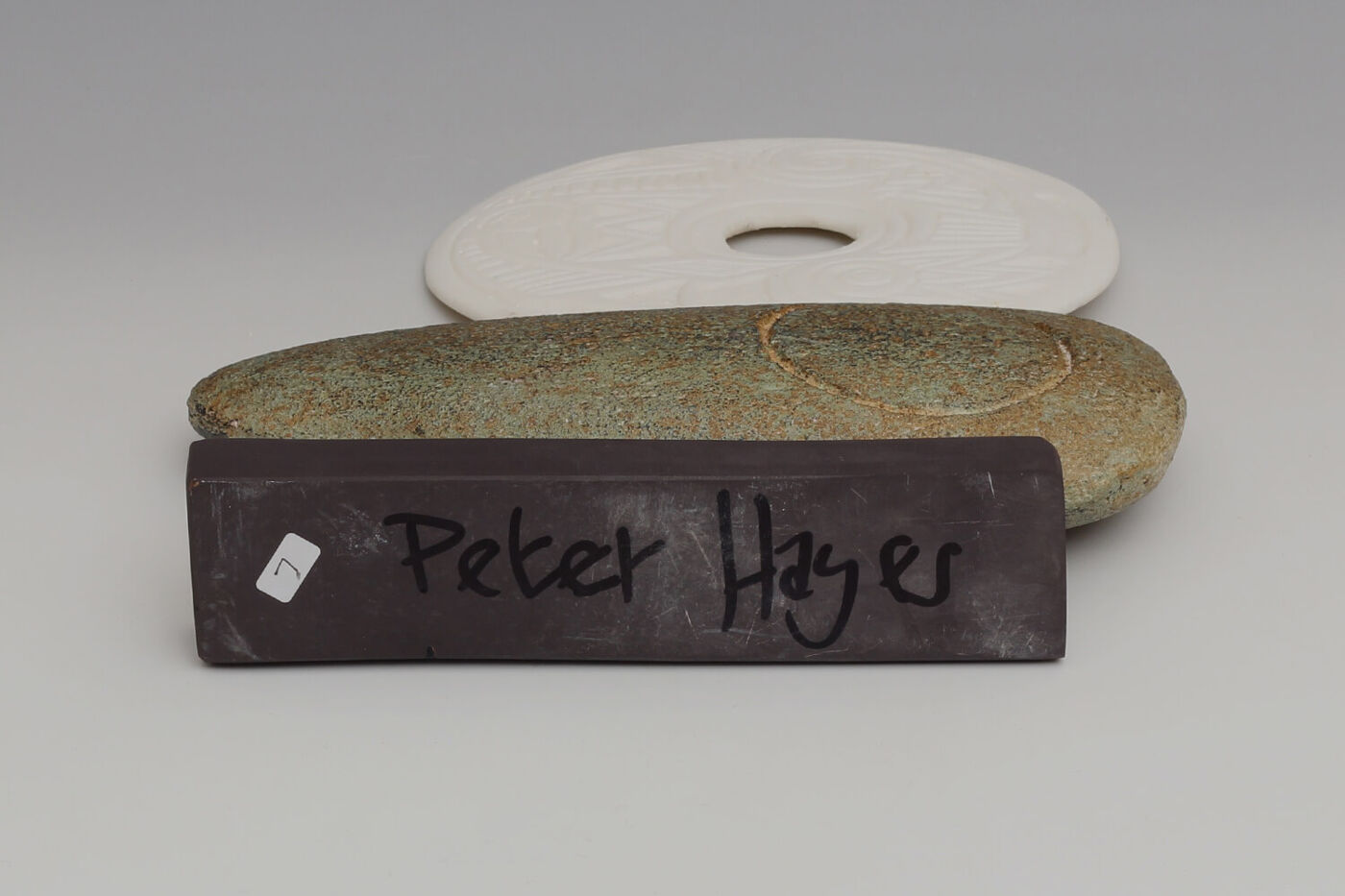 Peter Hayes Carved Porcelain Disc 07