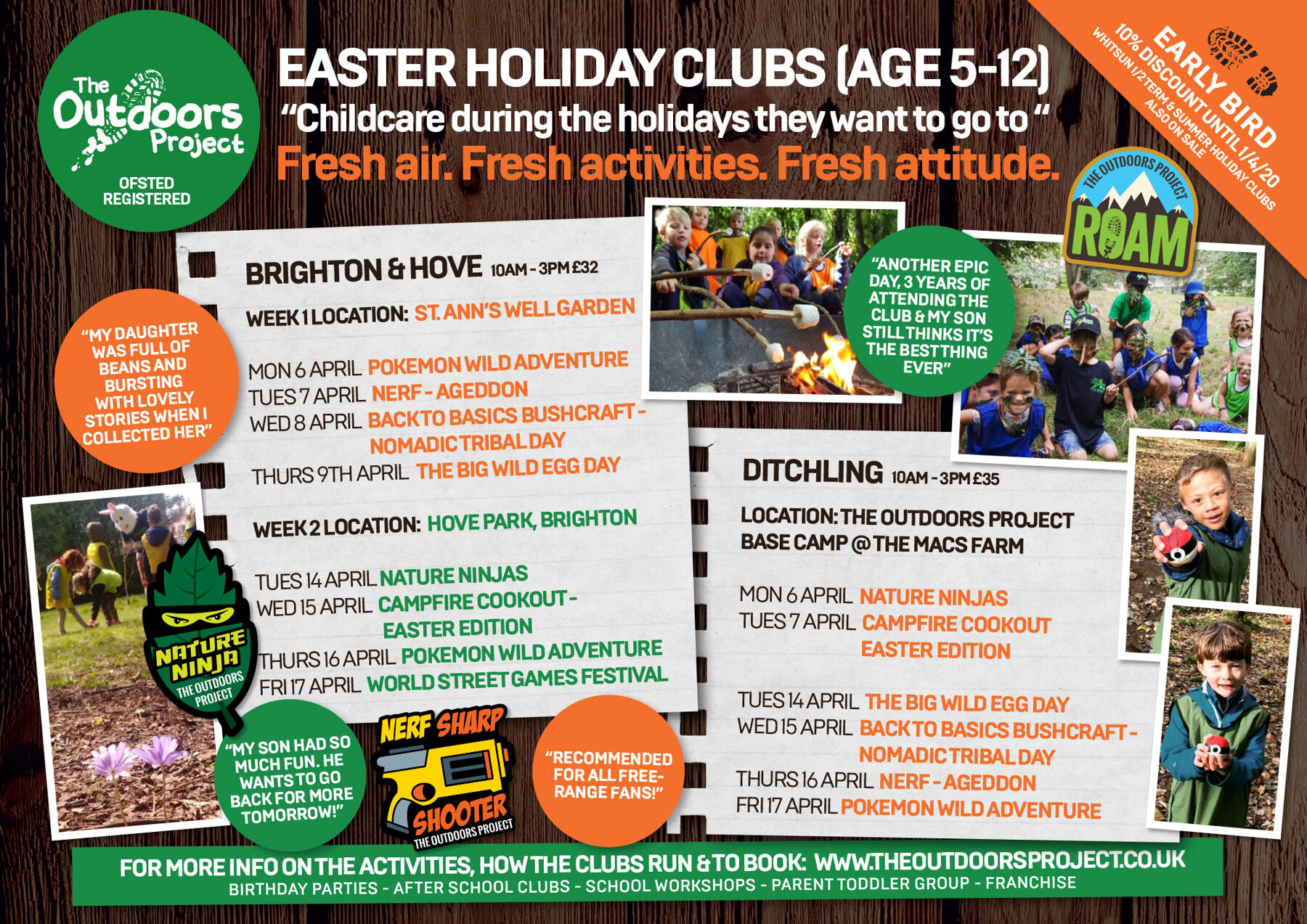 Holiday Clubs Brighton, Hove & Ditching