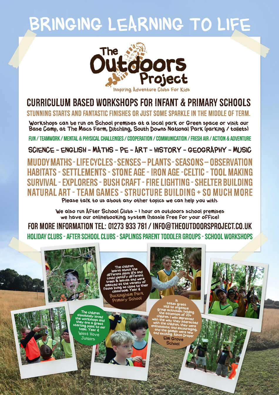 School Outdoors Learning Brighton & Hove