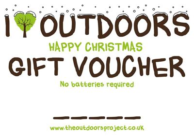 The Outdoors Project - christmas voucher adventure xmas merch