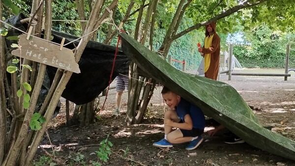 The Outdoors Project - Jonny Cambridge bushcraft campfire den shelter making bear retreat adventure explore