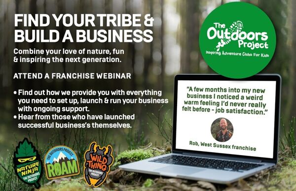 book a franchise information webinar with the outdoors project