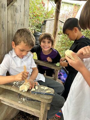 The Outdoors Project after school clubs bushcraft carving kids activities