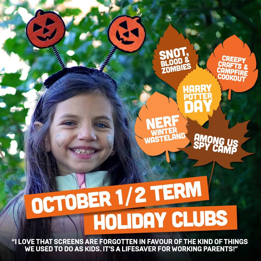 OCTOBER HALF TERM HOLIDAY CLUBS ARE UP FOR SALE FOR NOTTINGHAMSHIRE AND DERBYSHIRE!