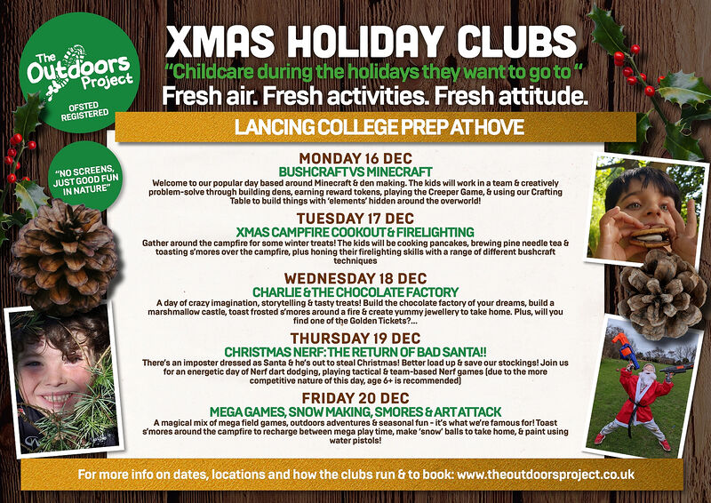 The Outdoors Project Brighton & Hove Christmas Holiday Clubs Xmas 2024