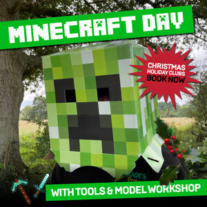 The Outdoors Project - Minecraft Day with Tools & Model Workshop - Christmas kids camp