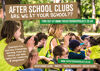 AFTER SCHOOL CLUBS - SUMMER TERM NOW BOOKING