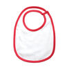 BabyBugz Single Layer Bib (red/white)
