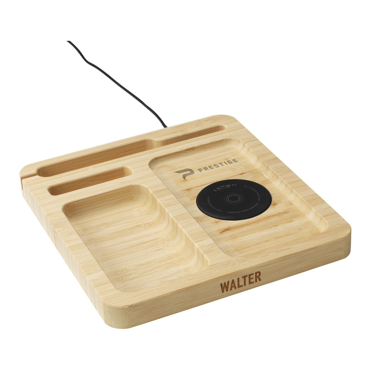 Bamboo 15W Desk Charger Station