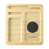 Bamboo Single Dock 15W Charger Station (with sample branding)