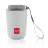 Cuppa Tumbler with Lanyard (white with sample branding)