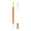 Duo Recycled Paper Pen And Highlighter