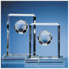 Optical Crystal Football Rectangle Award