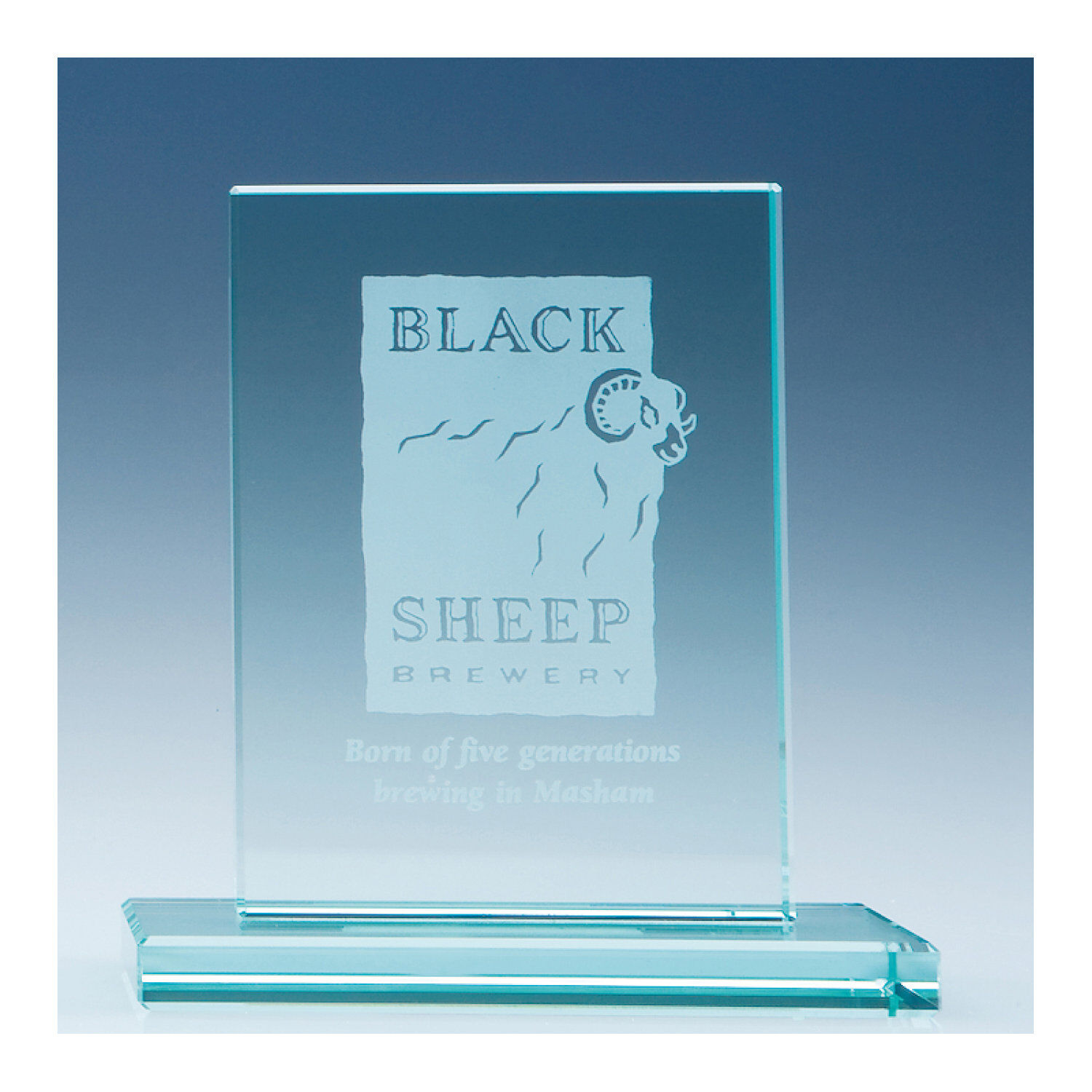 Flat Glass Presentation Awards Engraved