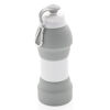 Foldable Silicone Sports Bottle - Grey