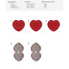Glow Heart Double Mirror (print template)