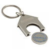 House-Shaped Trolley Coin Keyring (removable coin token)