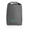 Impact Aware rPET Rolltop Backpack (grey with sample branding)