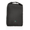 Impact Aware rPET Rolltop Backpack (black with sample branding)