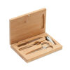 Manicure Set In Bamboo Case