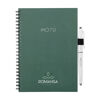 Stone Paper Notebook (green with sample branding)