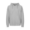 Neutral Tiger Cotton Zipped Hoodie (front view)