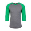 Next Level Tri-Blend 3/4 Sleeve Raglan T-Shirt