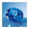 10cm Optical Crystal Diamond Paperweight Blue