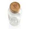 Recycled Plastic Bottle with Bamboo Lid (sample branding on lid)
