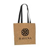 Cork Shopping Bag (black handles and sample branding)
