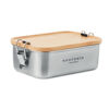 Sonabox Stainless Steel and Bamboo Lunchbox (sample branding)