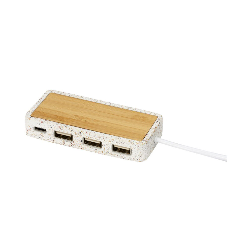 Terrazzo Bamboo USB Hub