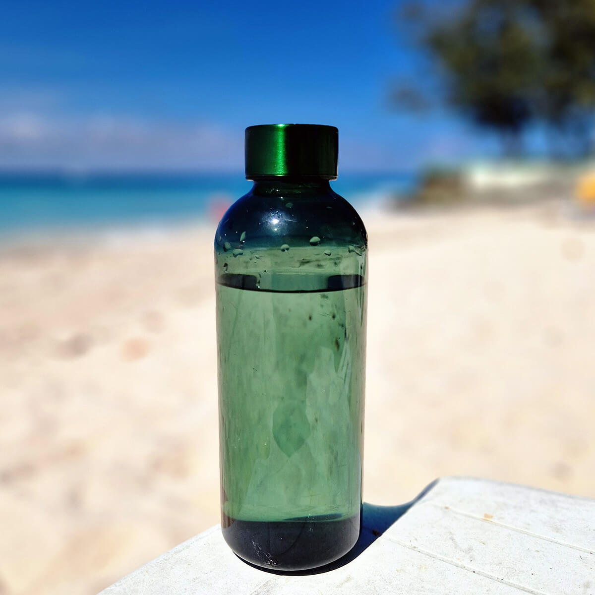 Translucent Water Bottle with metal Cap 620ml
