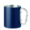   Steel Insulated Mug with Carabiner Handle (navy)