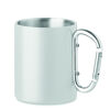  Steel Insulated Mug with Carabiner Handle  (white)