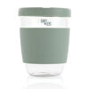 Ukiyo Glass Tumbler with Silicone Sleeve (green, sample branding)