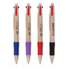 Wheat Quad 4-Colour Ball Pen (sample branding)